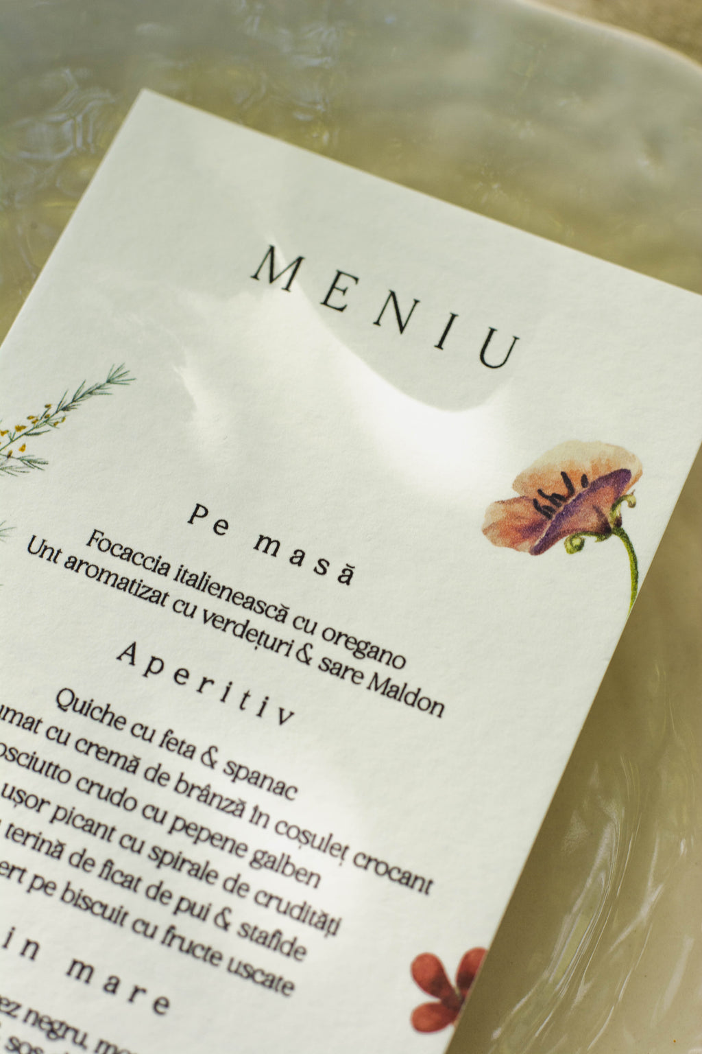 Meniu floral