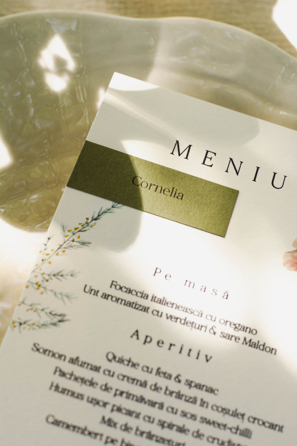 Meniu floral