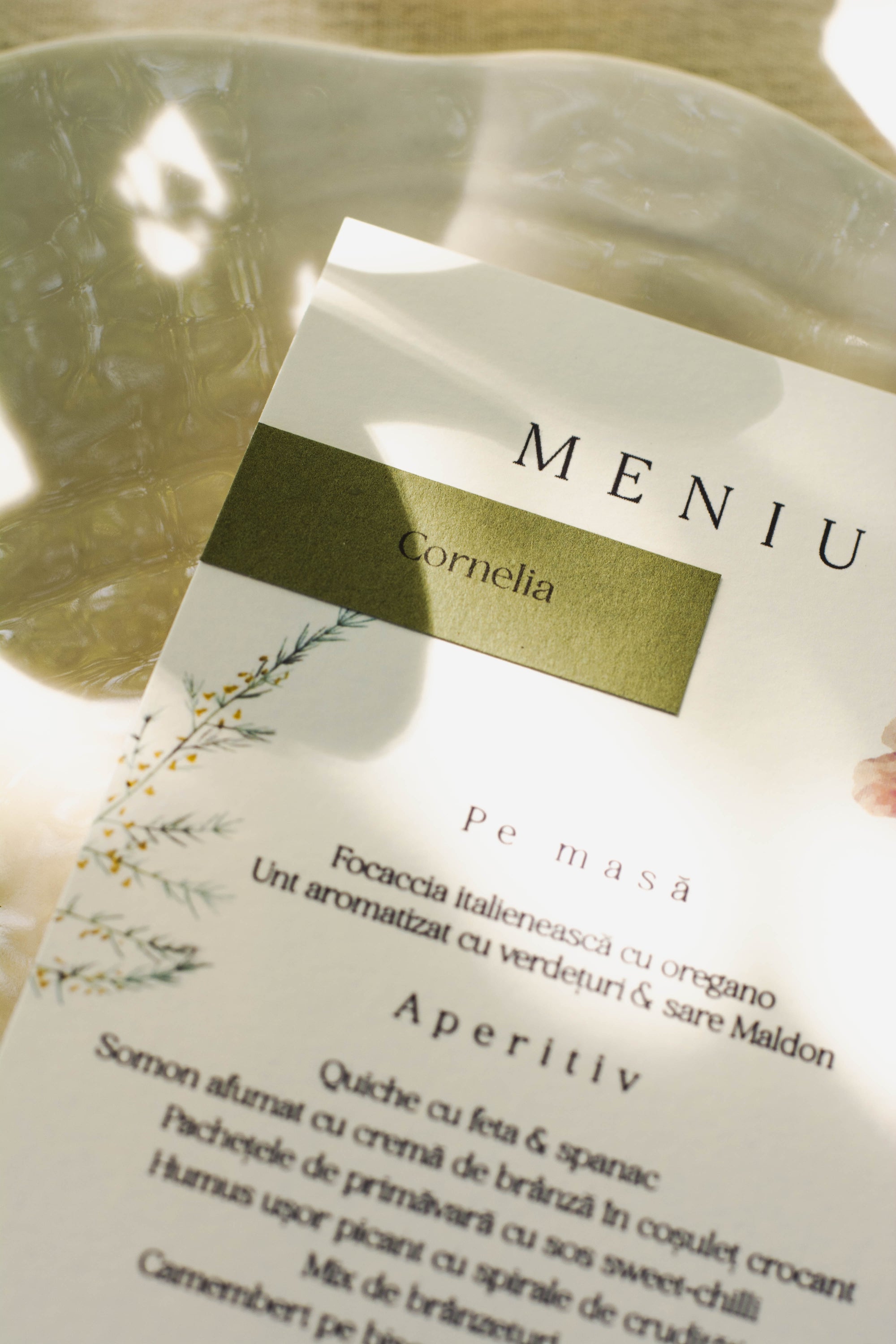 Meniu floral