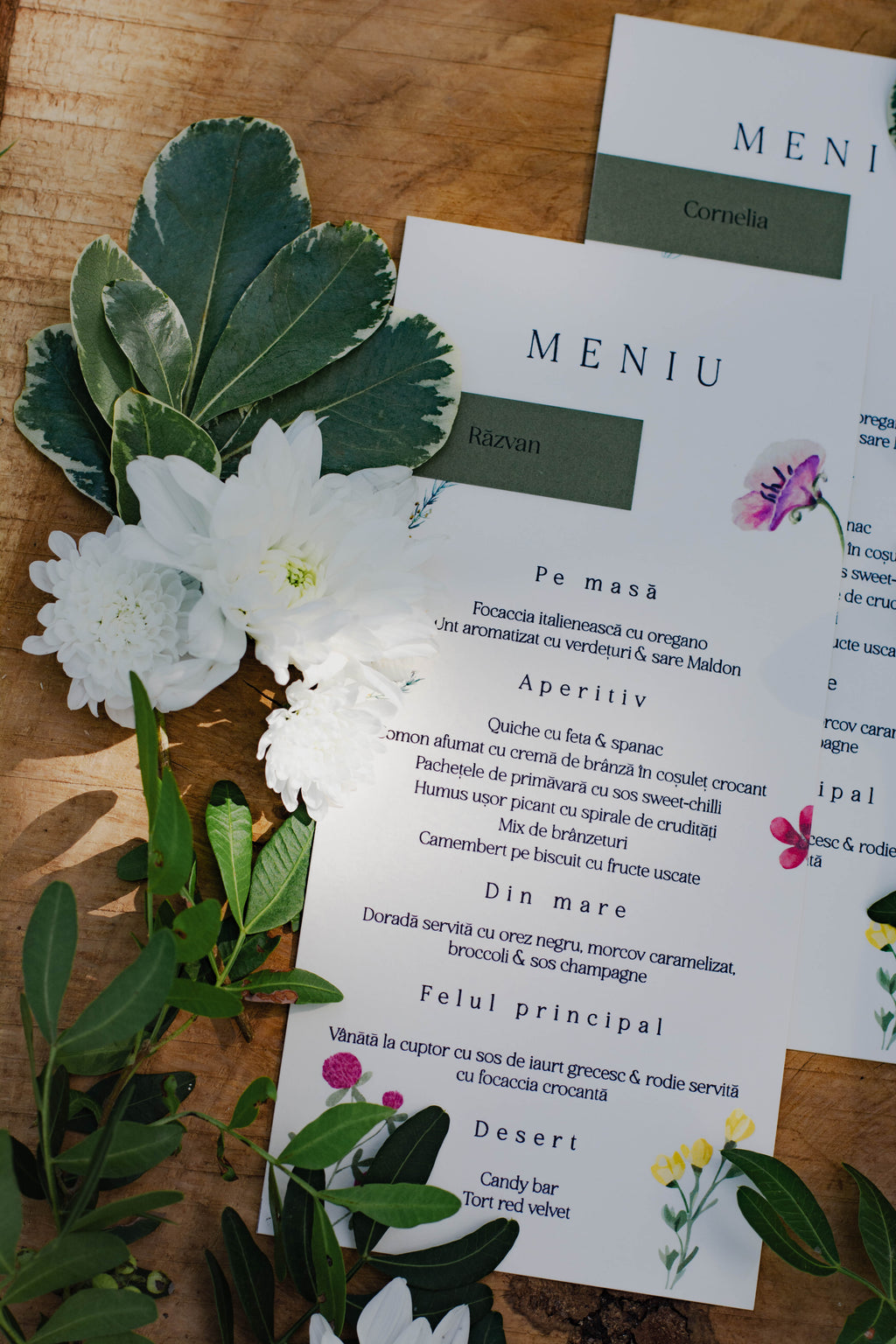 Meniu floral