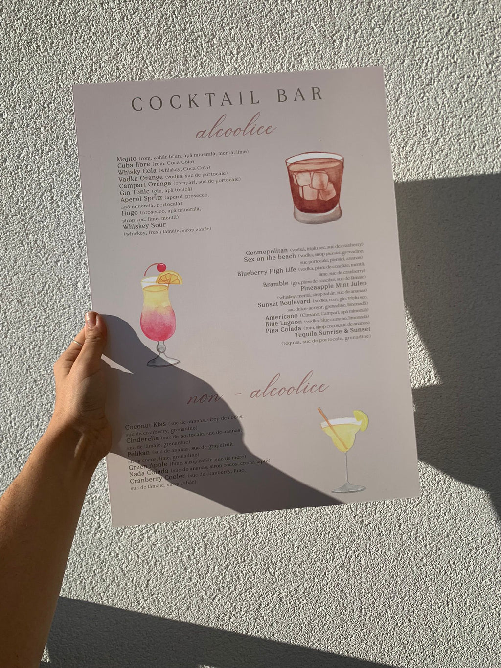Panou cocktail bar