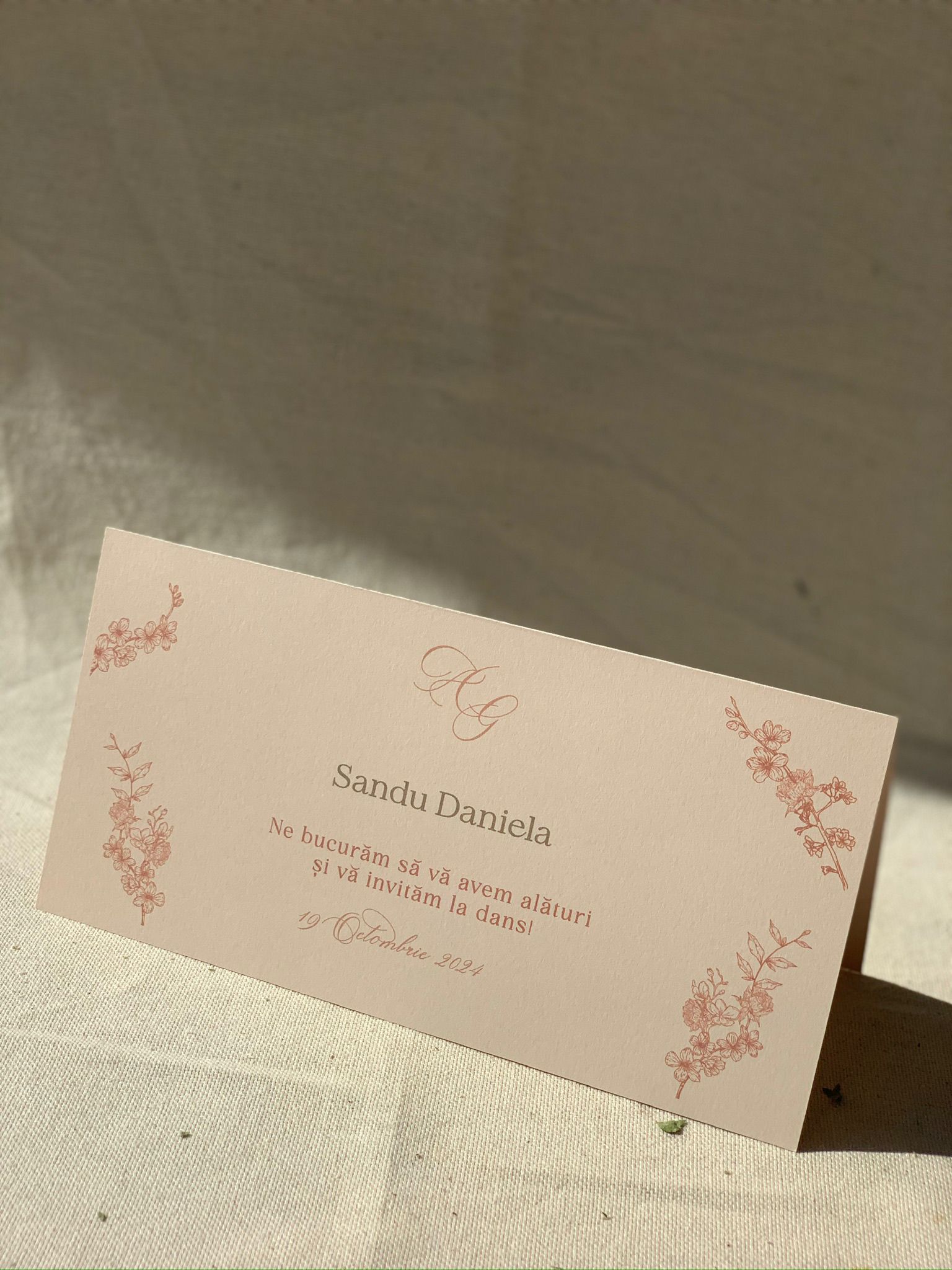 No.5 PIic tip place card