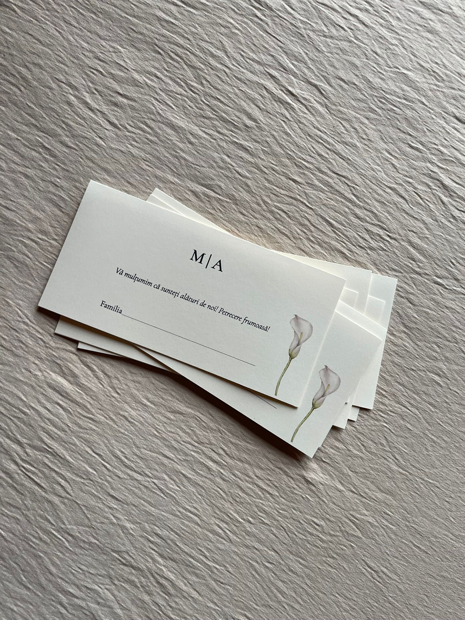 No.6 Plic tip place card