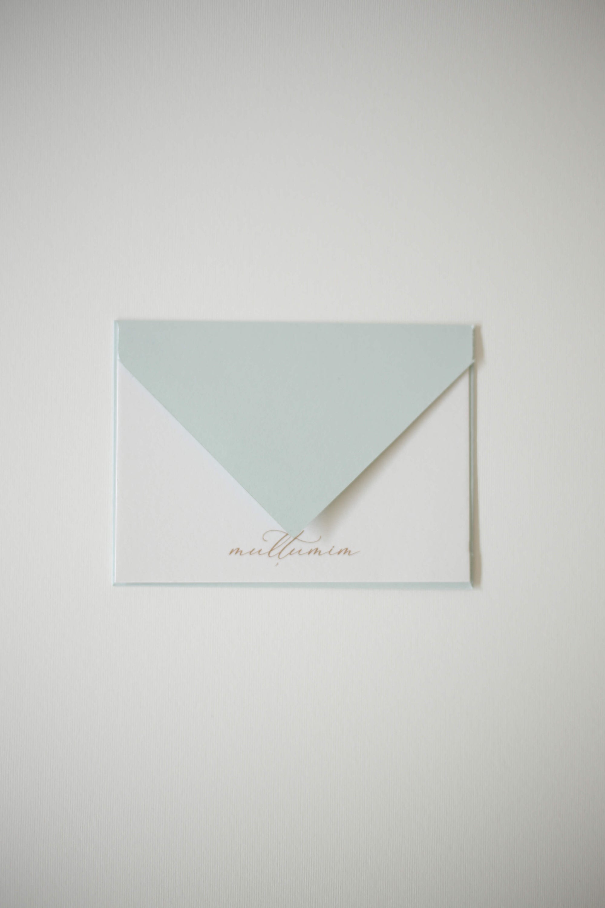Thank you card - Albastru deschis