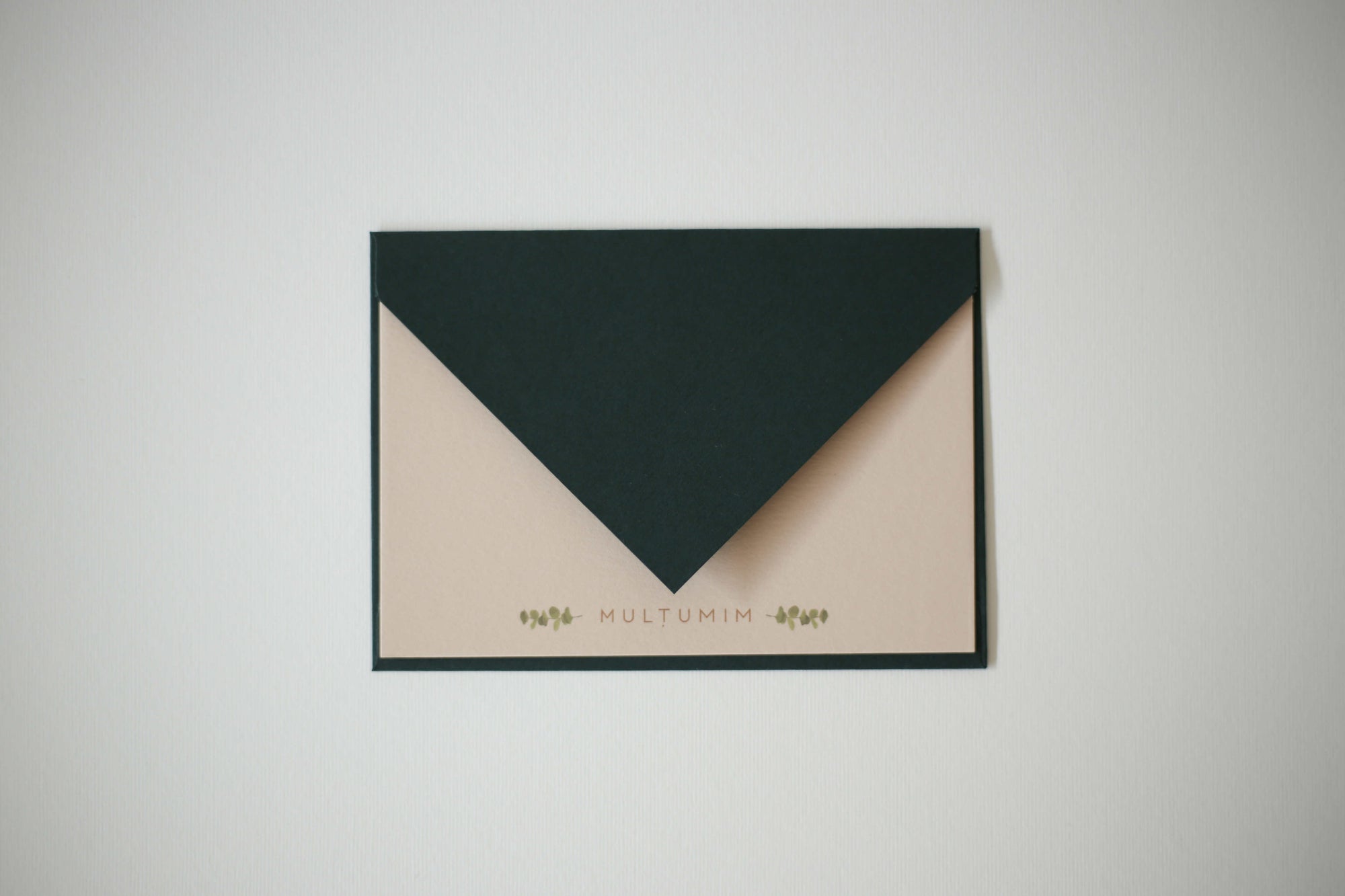 Thank you card - verde închis