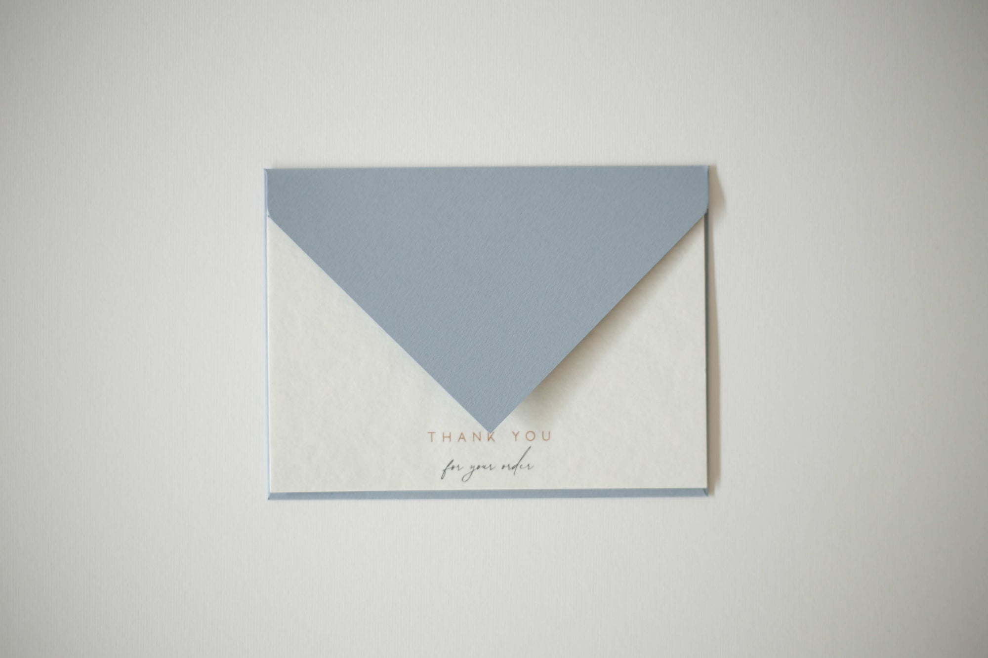 Thank you card- Albastru deschis